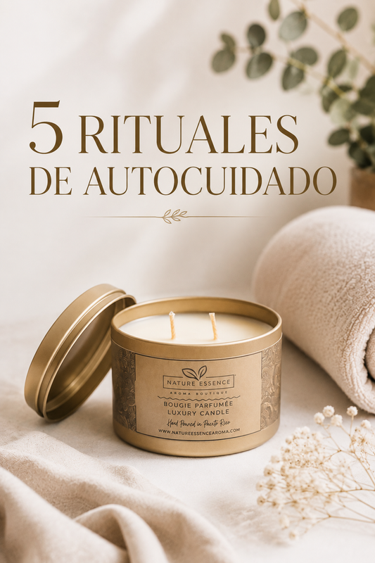 5 Rituales de Autocuidado con Velas Aromáticas para Recibir el Otoño