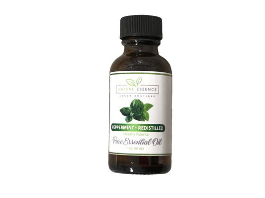 Aceite esencial de menta redestilada al 100 % 1 oz