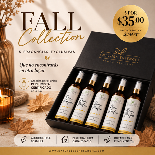 PRE VENTA- 5 Fall Room Spray Set  – Nature Essence Aroma